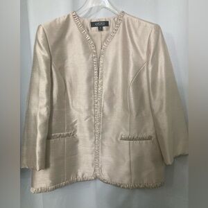 Women's KASPER Open Taffeta Jacket Tunic Size 18 EUC